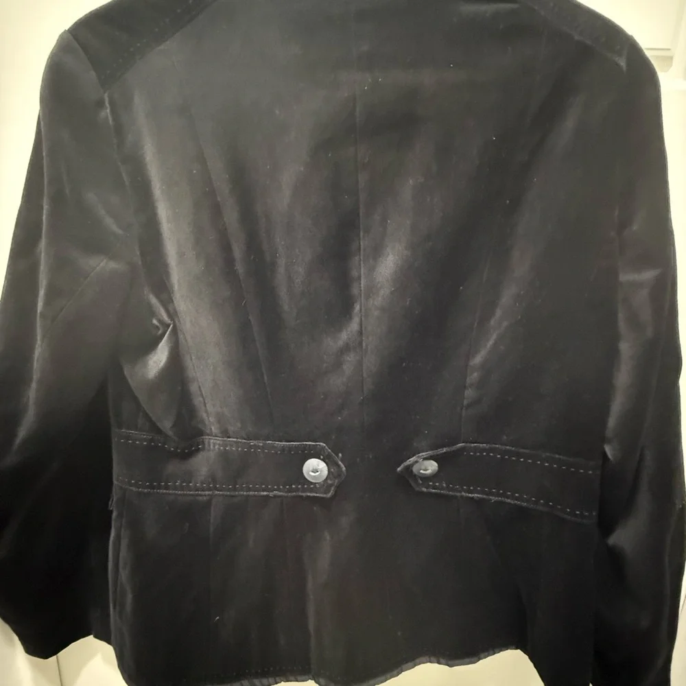 Coldwater Creek Black Velvet Jacket. Size 10.